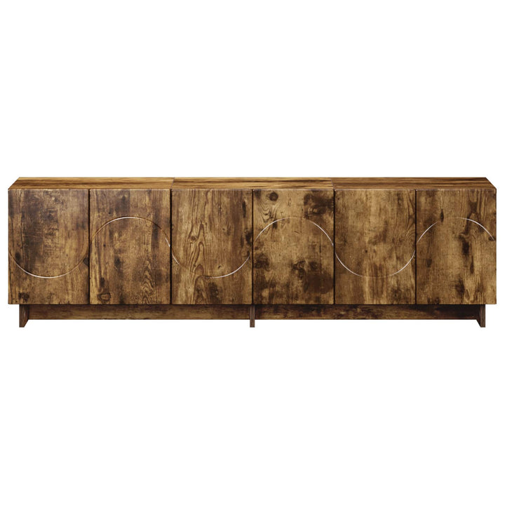 TV-bord 140 x 34.5 x 40 cm Røget eg Konstrueret træ