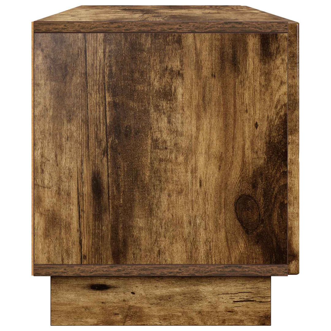 TV-bord 140 x 34.5 x 40 cm Røget eg Konstrueret træ