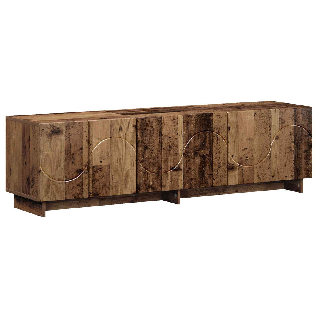 TV-bord 140 x 34.5 x 40 cm Gammelt træ Konstrueret træ