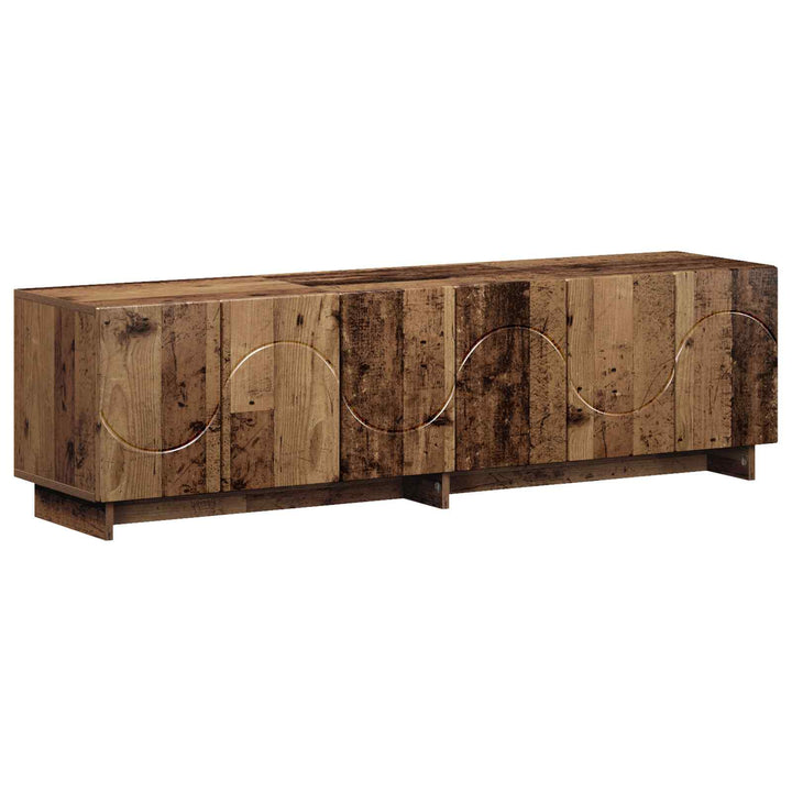 TV-bord 140 x 34.5 x 40 cm Gammelt træ Konstrueret træ