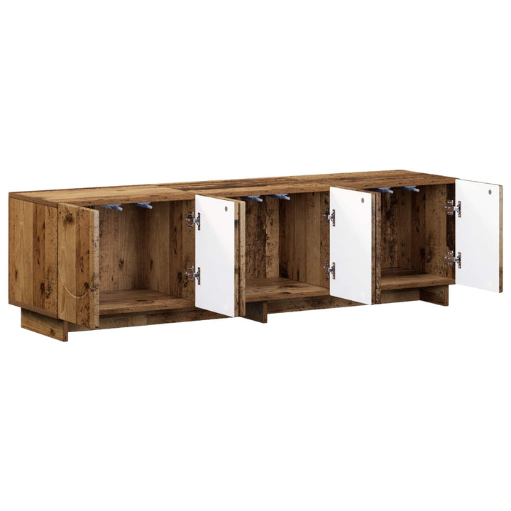 TV-bord 140 x 34.5 x 40 cm Gammelt træ Konstrueret træ