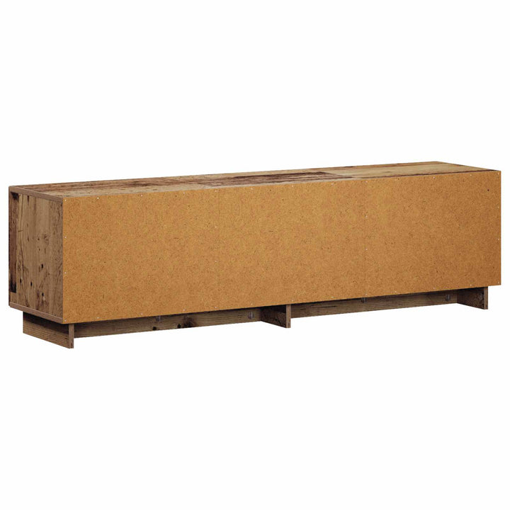 TV-bord 140 x 34.5 x 40 cm Gammelt træ Konstrueret træ