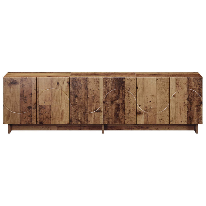 TV-bord 140 x 34.5 x 40 cm Gammelt træ Konstrueret træ