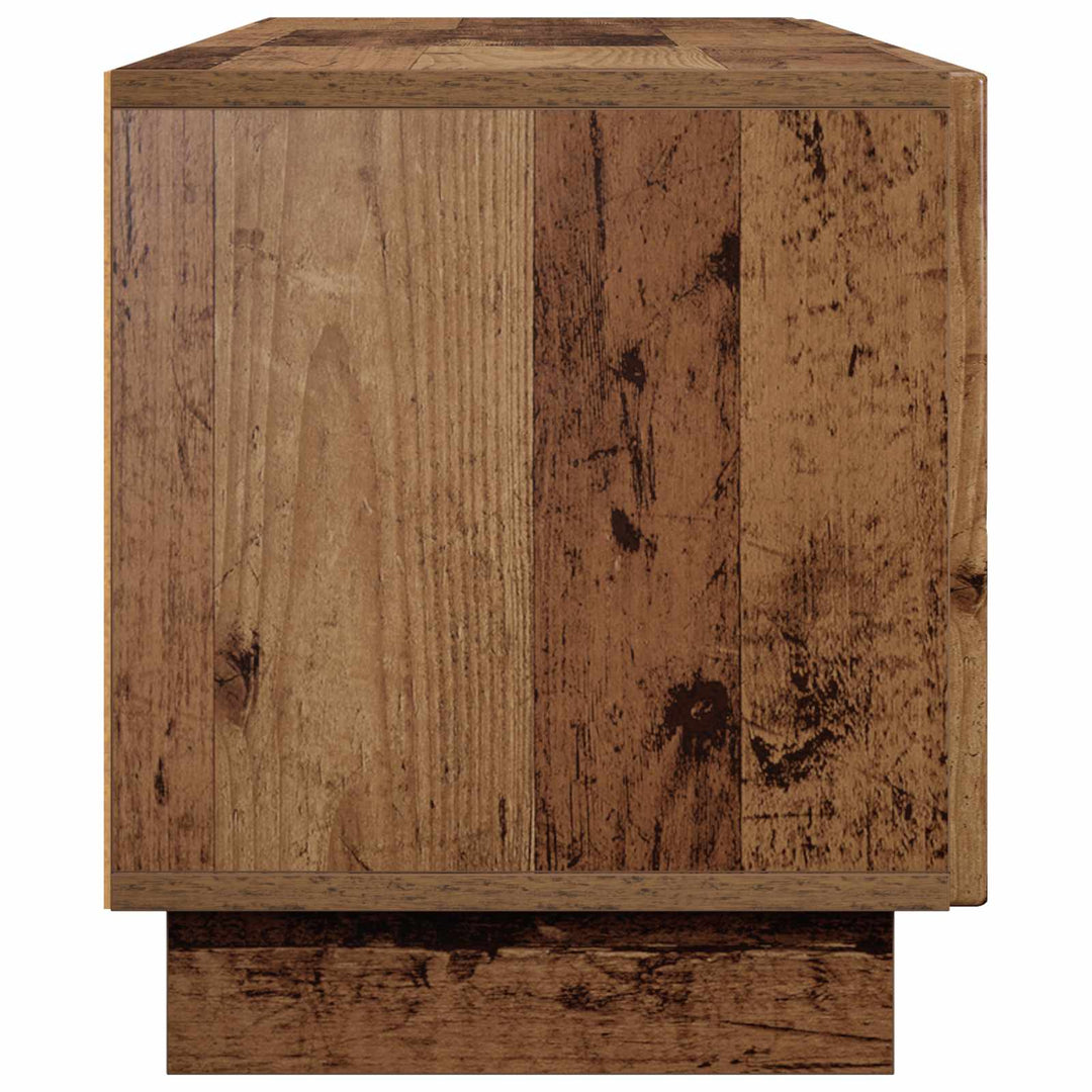 TV-bord 140 x 34.5 x 40 cm Gammelt træ Konstrueret træ