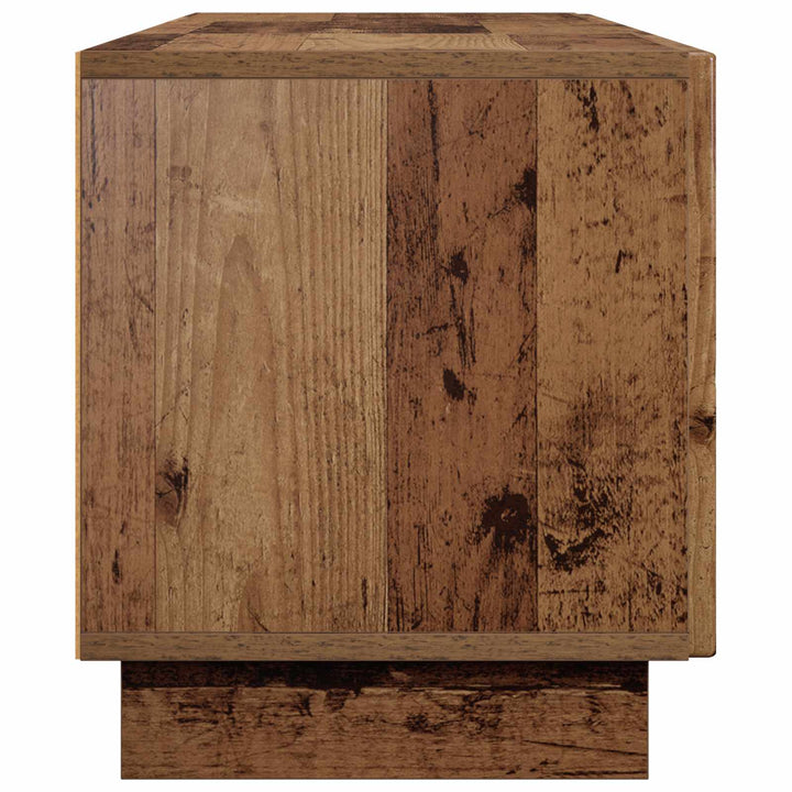 TV-bord 140 x 34.5 x 40 cm Gammelt træ Konstrueret træ