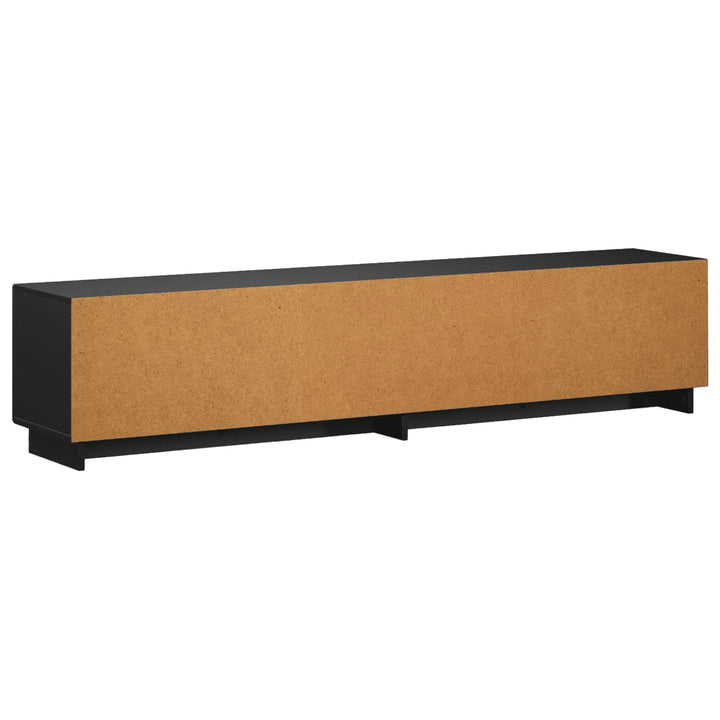TV-bord 180 x 34,5 x 40 cm Sort Konstrueret træ