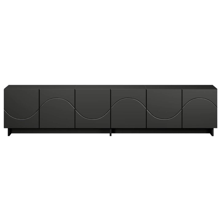TV-bord 180 x 34,5 x 40 cm Sort Konstrueret træ