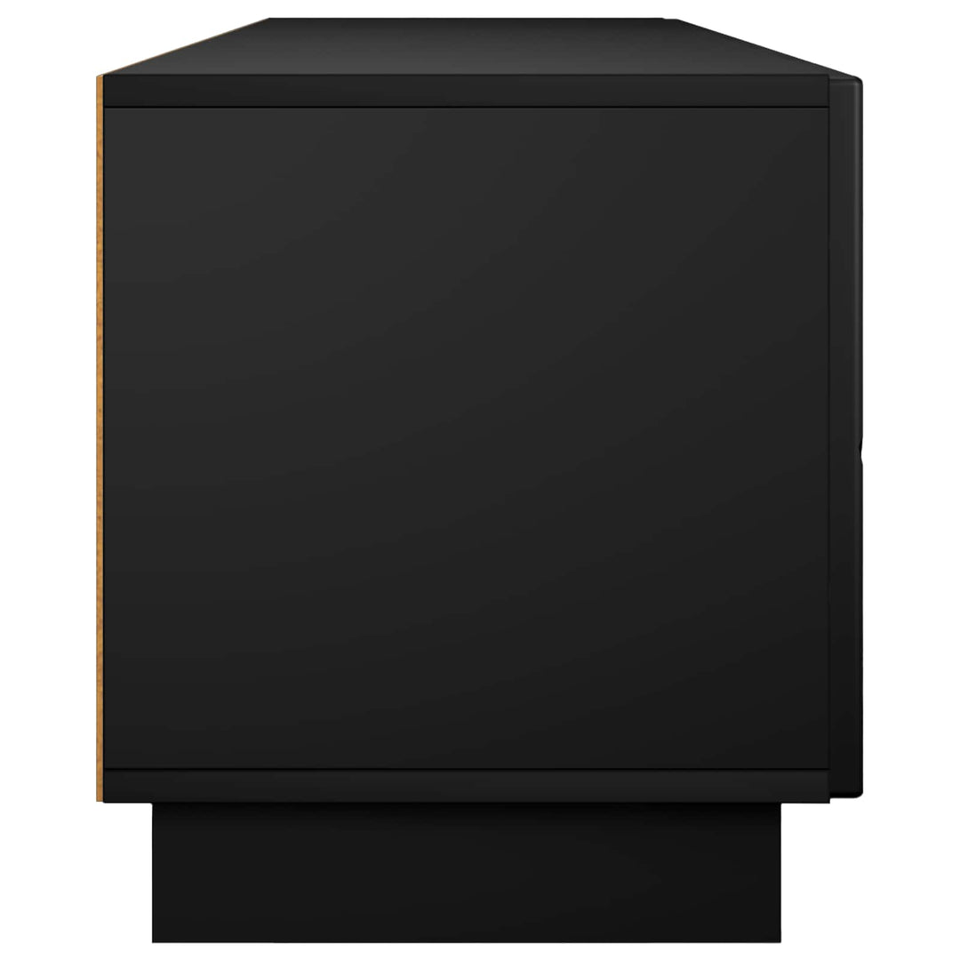 TV-bord 180 x 34,5 x 40 cm Sort Konstrueret træ