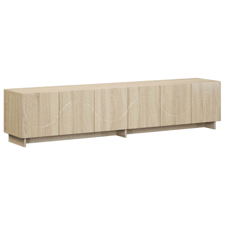 TV-bord 180 x 34,5 x 40 cm Sonoma-eg Konstrueret træ
