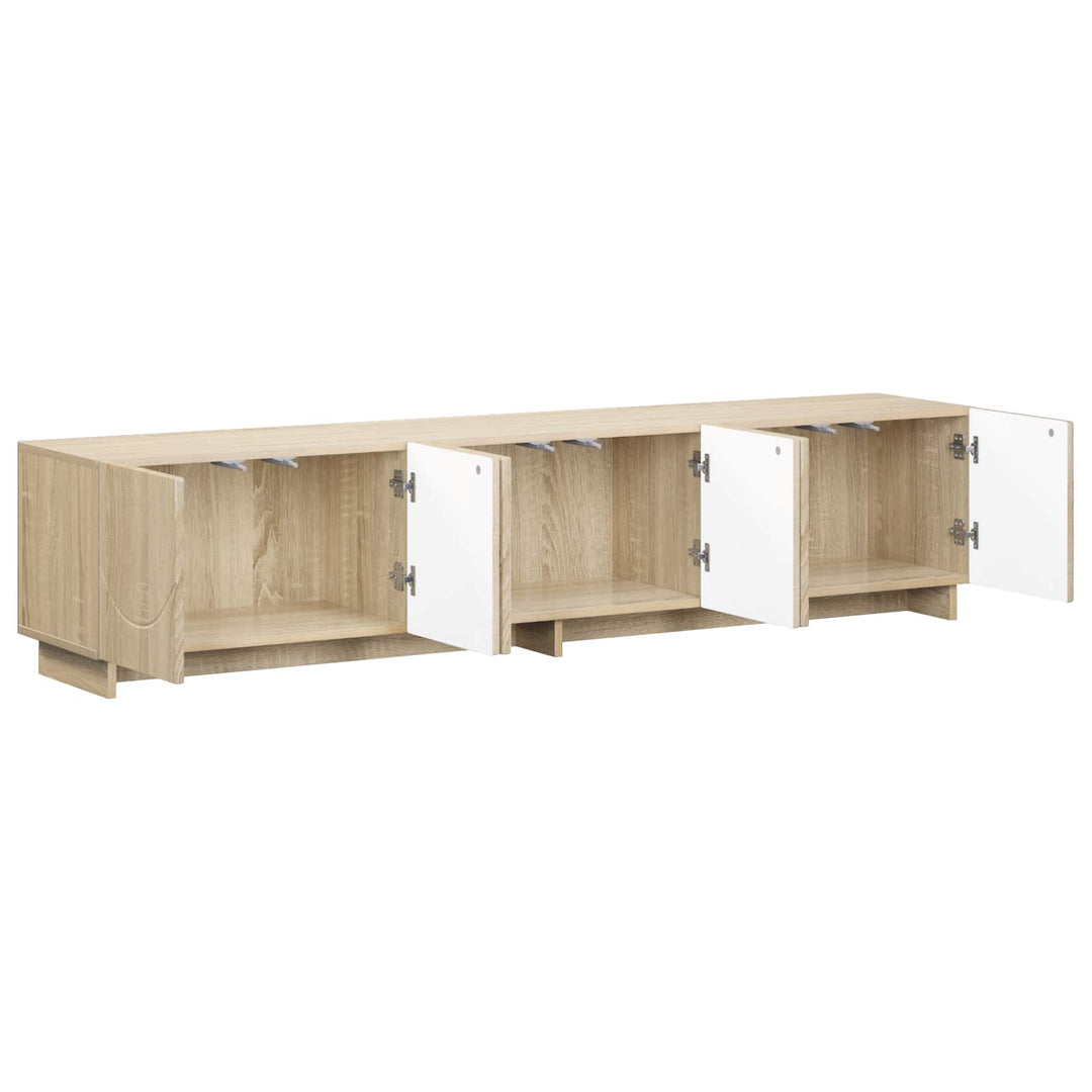 TV-bord 180 x 34,5 x 40 cm Sonoma-eg Konstrueret træ