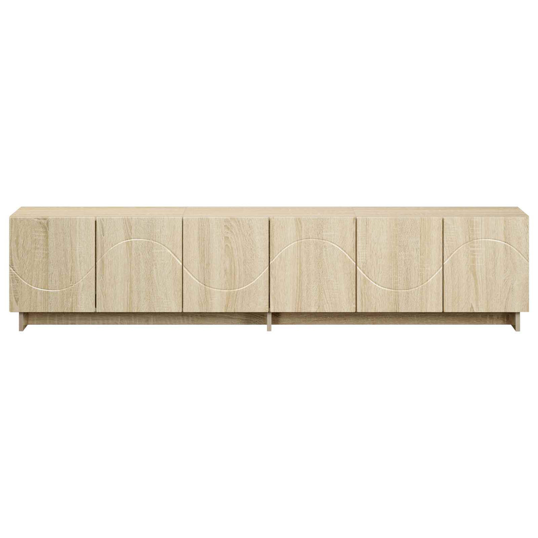 TV-bord 180 x 34,5 x 40 cm Sonoma-eg Konstrueret træ