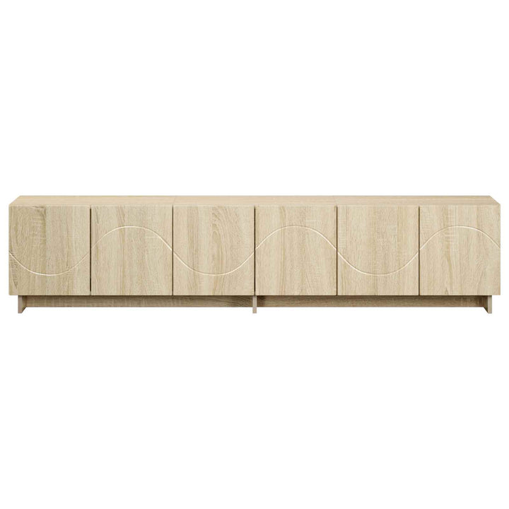 TV-bord 180 x 34,5 x 40 cm Sonoma-eg Konstrueret træ