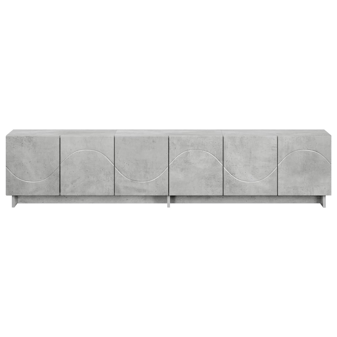 TV-bord 180 x 34,5 x 40 cm Betongrå Konstrueret træ