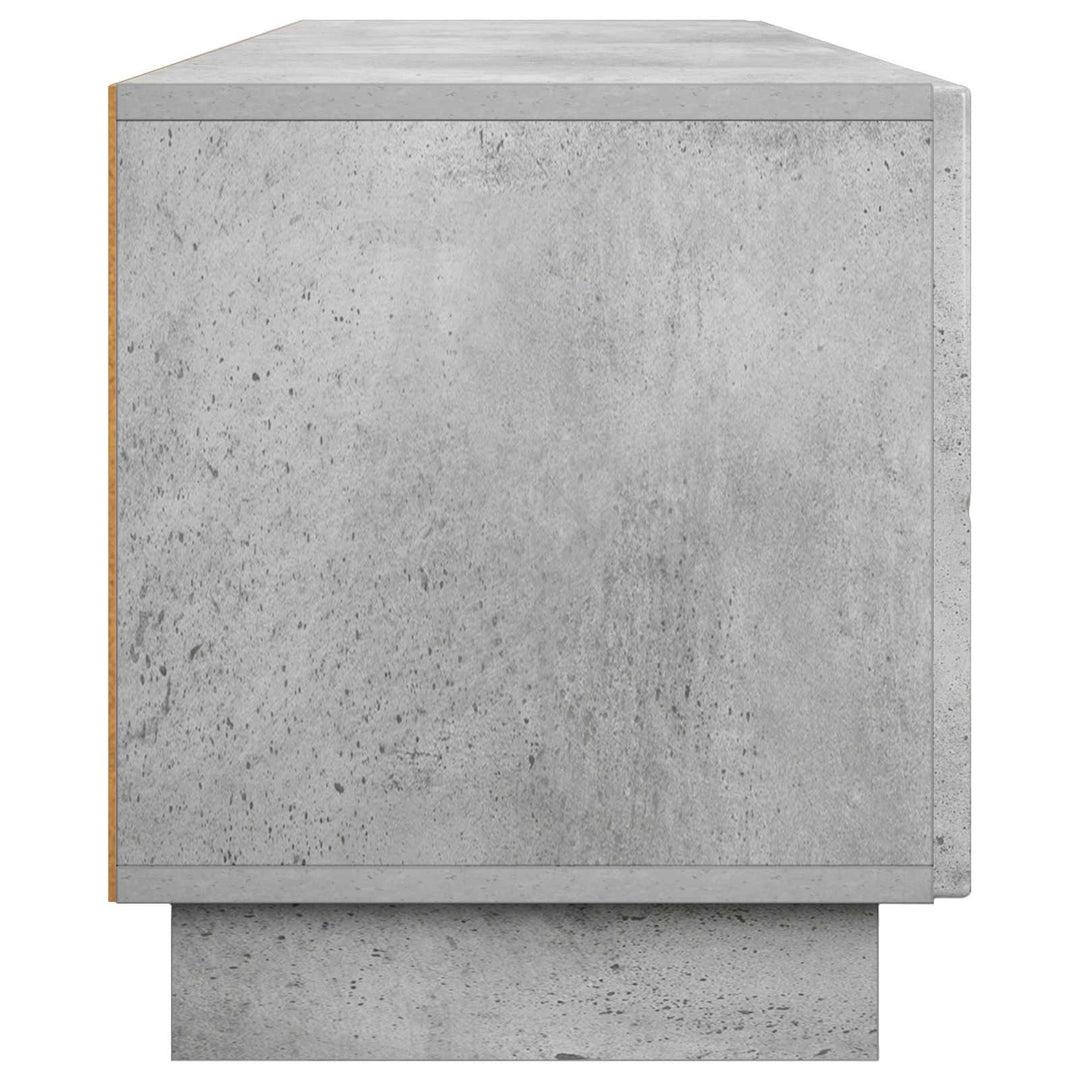 TV-bord 180 x 34,5 x 40 cm Betongrå Konstrueret træ
