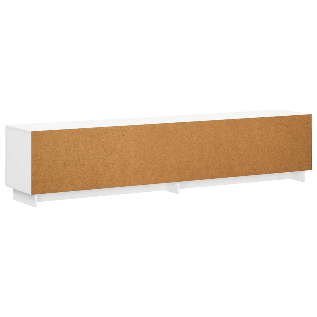 TV-bord 180 x 34,5 x 40 cm Hvid højglans Konstrueret træ