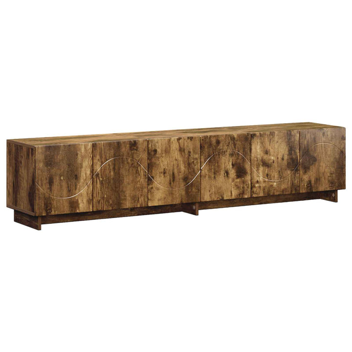 TV-bord 180 x 34,5 x 40 cm Røget eg Konstrueret træ