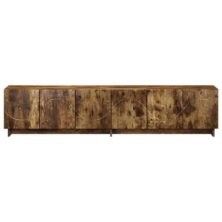 TV-bord 180 x 34,5 x 40 cm Røget eg Konstrueret træ