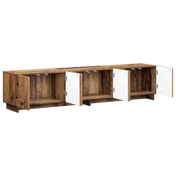 TV-bord 179,5 x 34,5 x 40 cm Gammelt træ Konstrueret træ