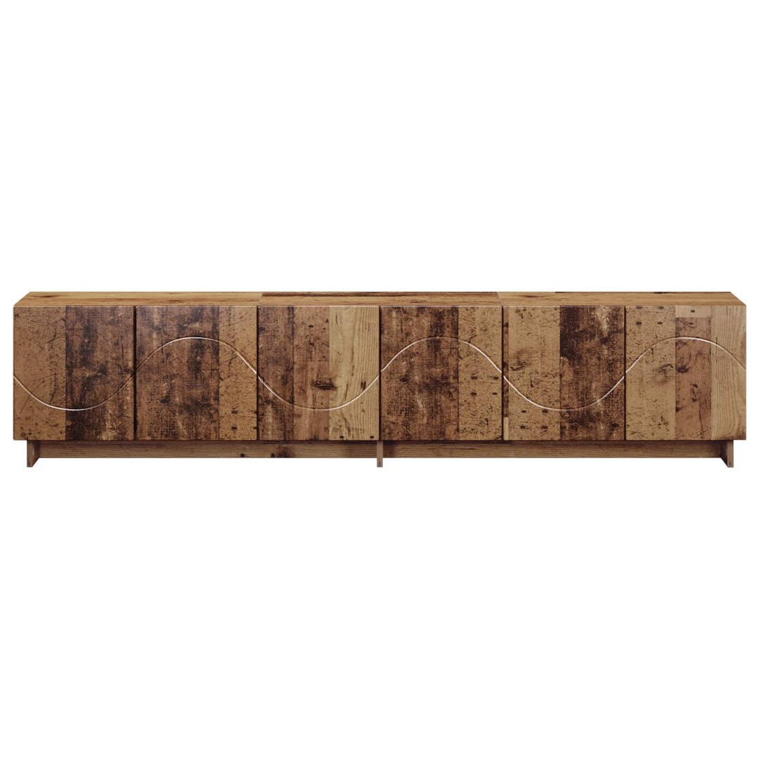 TV-bord 179,5 x 34,5 x 40 cm Gammelt træ Konstrueret træ