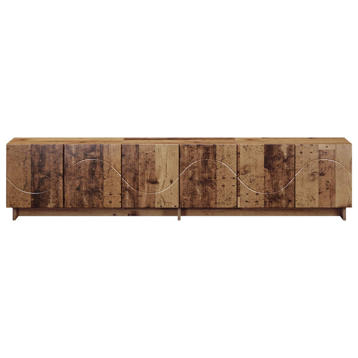TV-bord 179,5 x 34,5 x 40 cm Gammelt træ Konstrueret træ