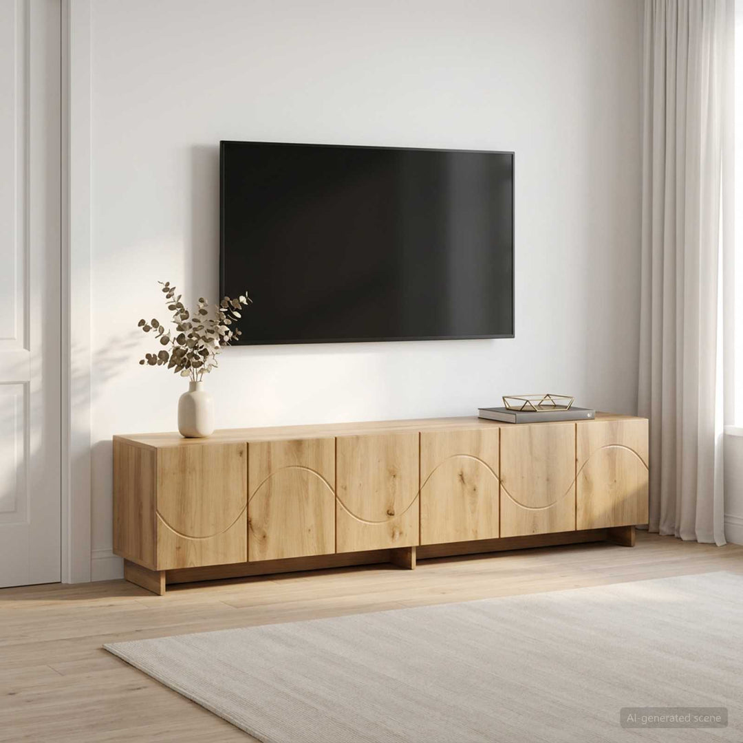 TV-bord 180 x 34,5 x 40 cm Artisan-eg Konstrueret træ