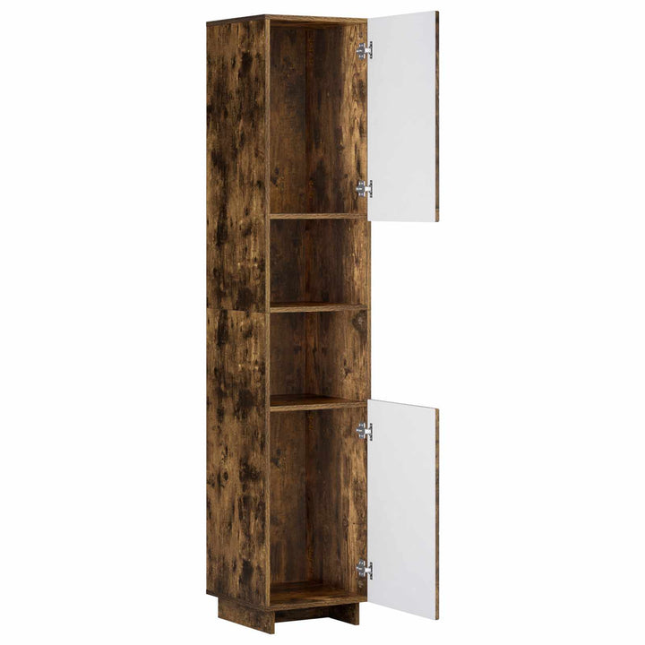 Badeværelsesskab Røget eg 36.5 x 38 x 180 cm Konstrueret træ