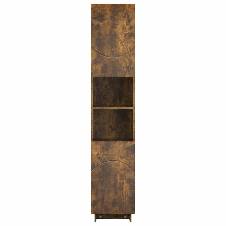 Badeværelsesskab Røget eg 36.5 x 38 x 180 cm Konstrueret træ