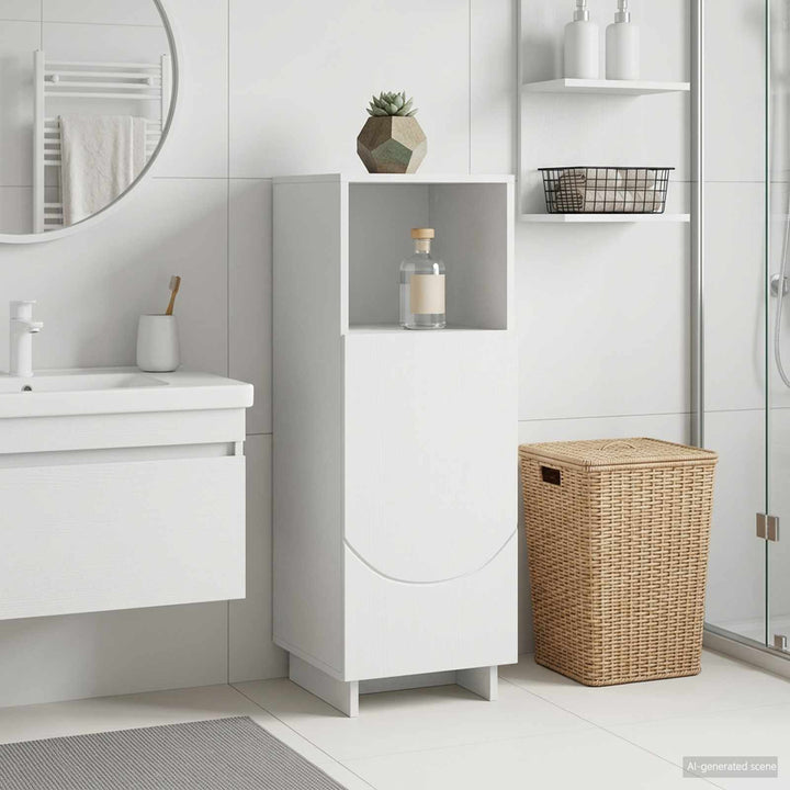 Badskab Hvid 36.5 x 38 x 95 cm Konstrueret træ