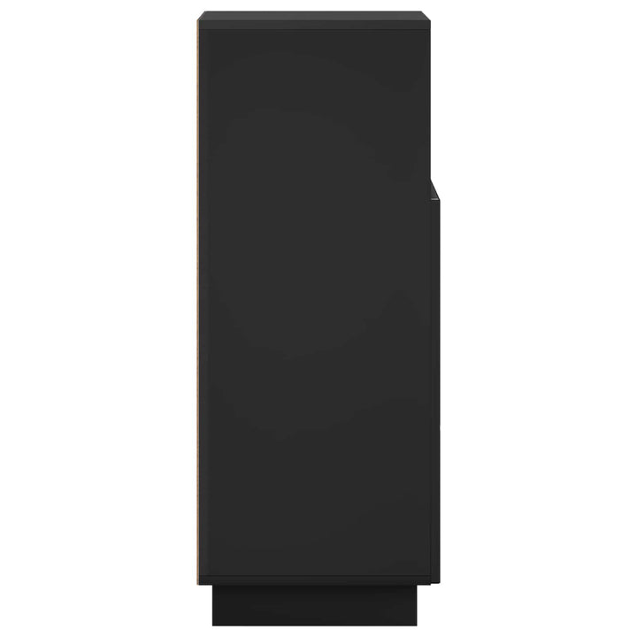 Badskab Sort 36.5 x 38 x 95 cm Konstrueret træ
