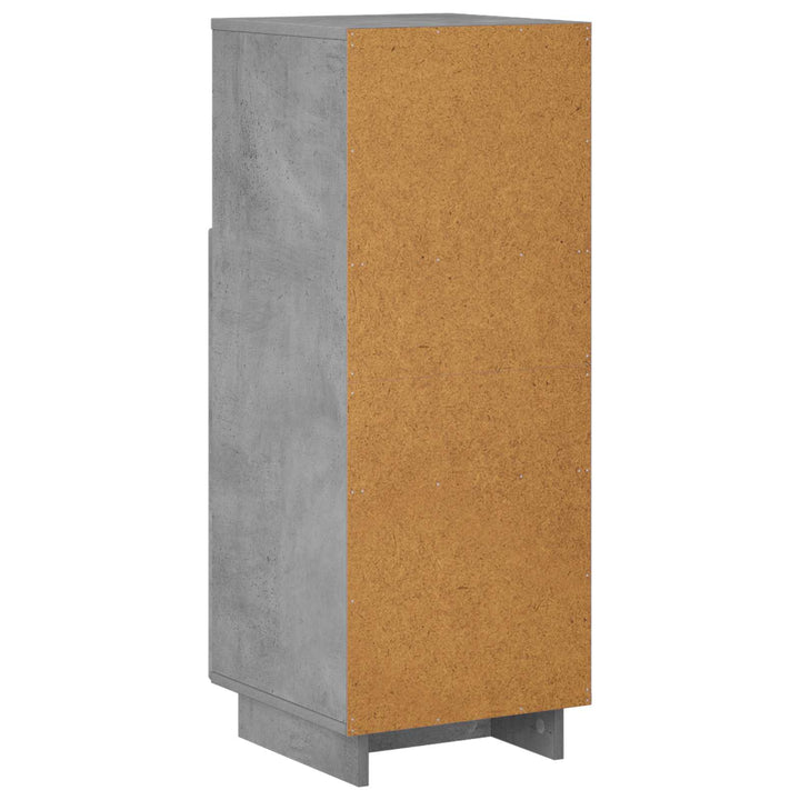 Badskab Betongrå 36.5 x 38 x 95 cm Konstrueret træ