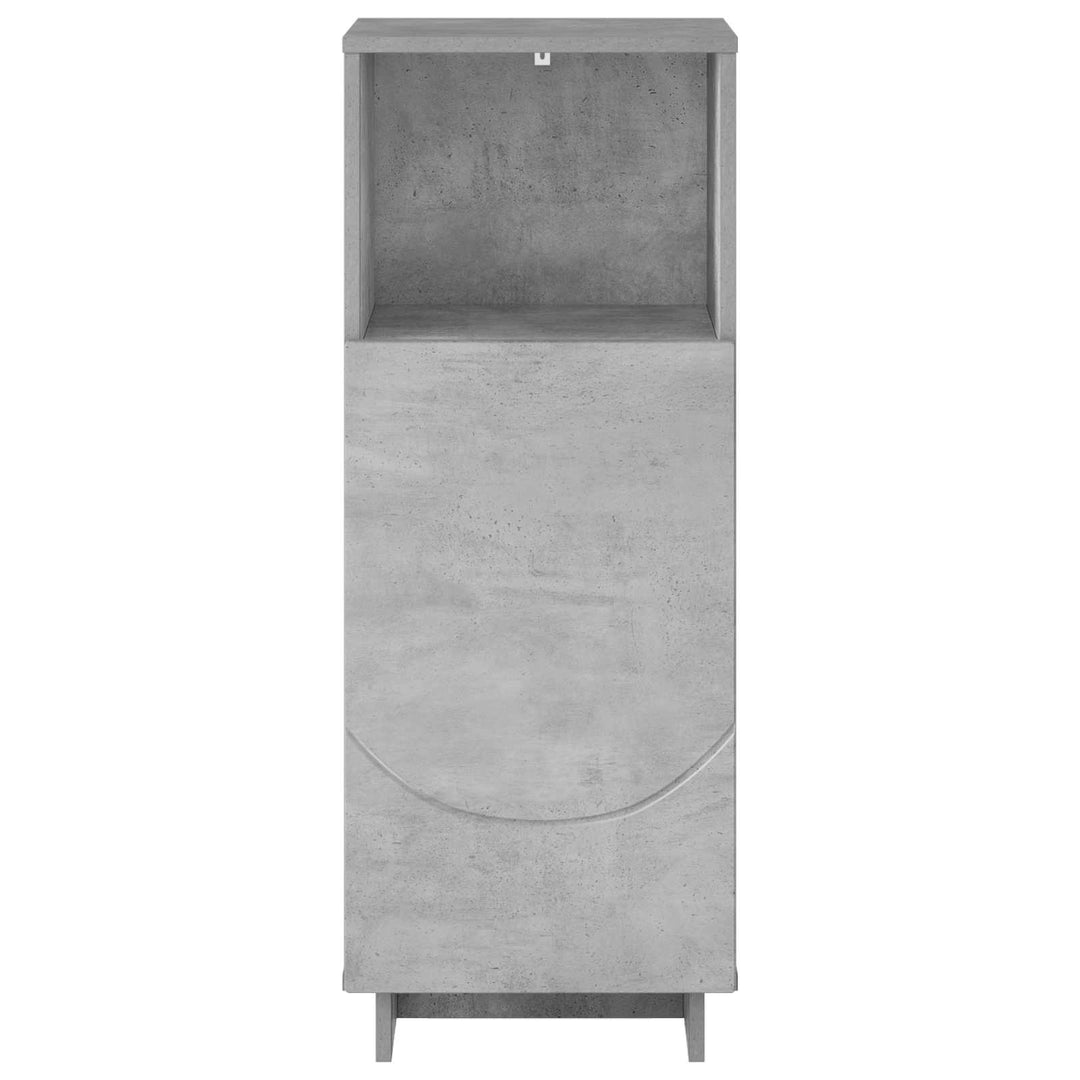 Badskab Betongrå 36.5 x 38 x 95 cm Konstrueret træ