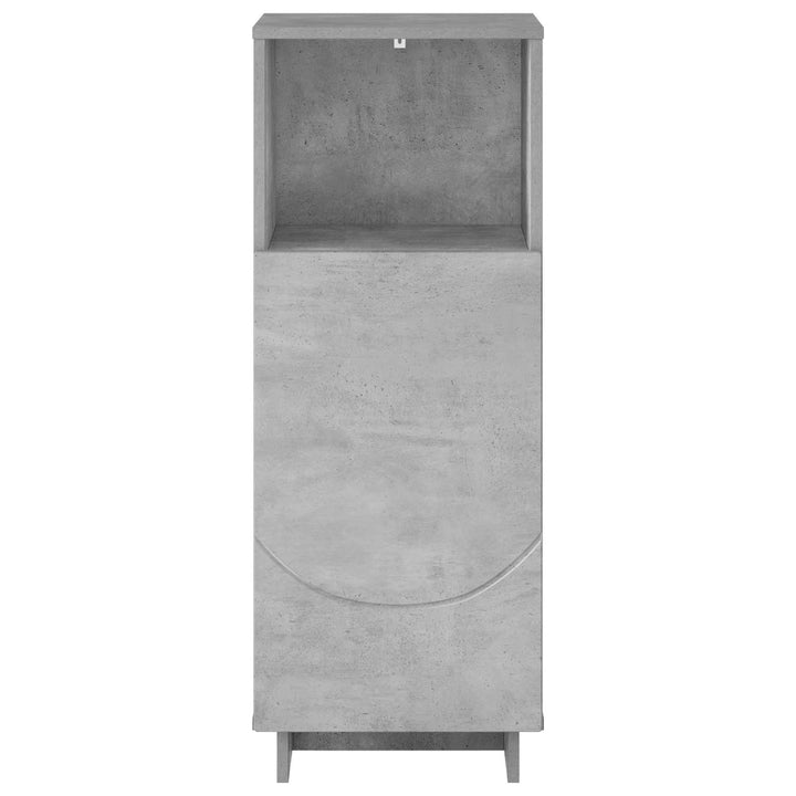 Badskab Betongrå 36.5 x 38 x 95 cm Konstrueret træ