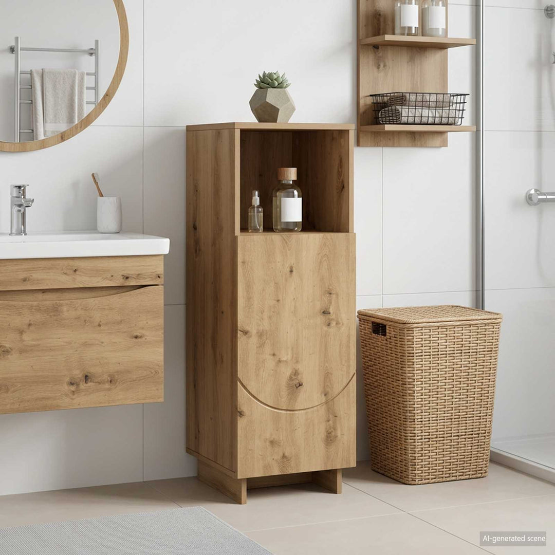 Badskab Artisan-eg 36.5 x 38 x 95 cm Konstrueret træ