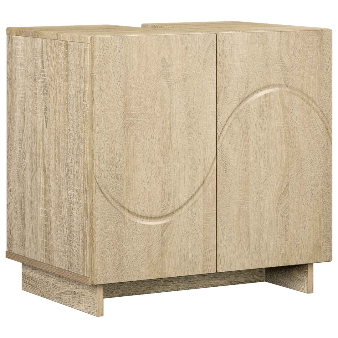 Badeværelsesskab Sonoma-eg 60 x 41 x 58 cm Konstrueret træ