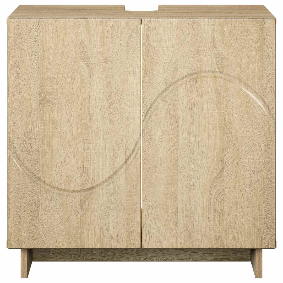 Badeværelsesskab Sonoma-eg 60 x 41 x 58 cm Konstrueret træ