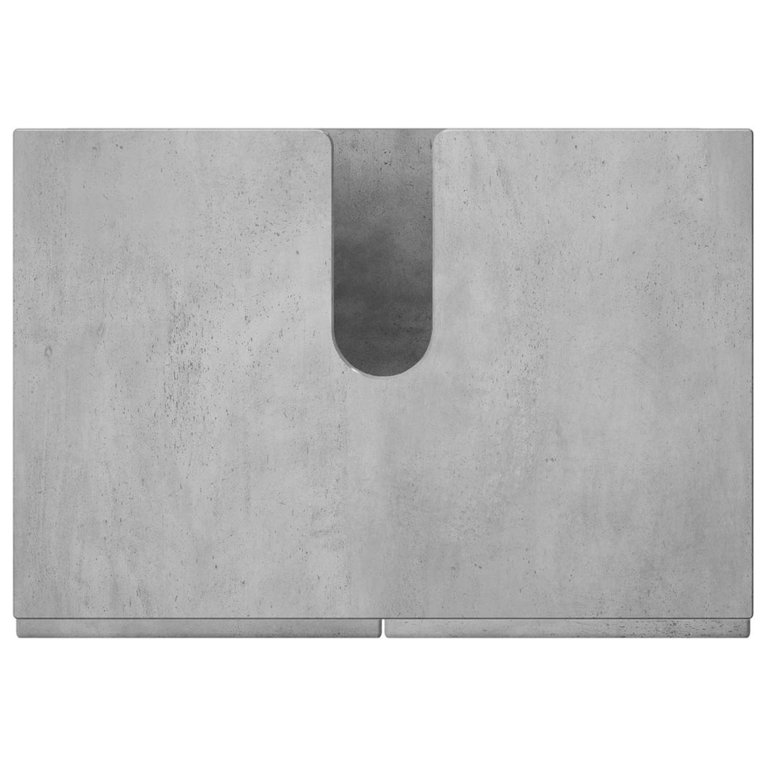Badeværelsesskab Betongrå 60 x 41 x 58 cm Konstrueret træ