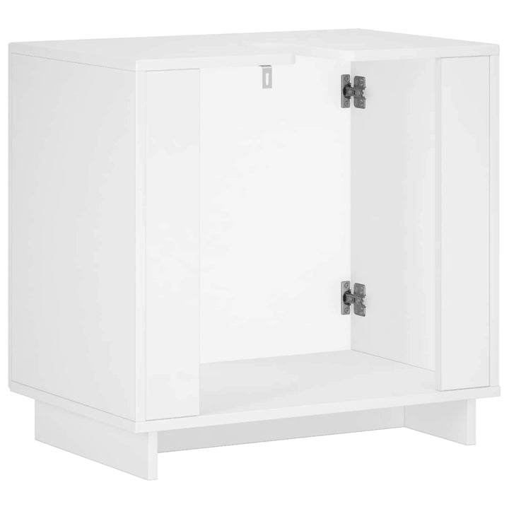 Badeværelsesskab Hvid højglans 60 x 41 x 58 cm Konstrueret træ