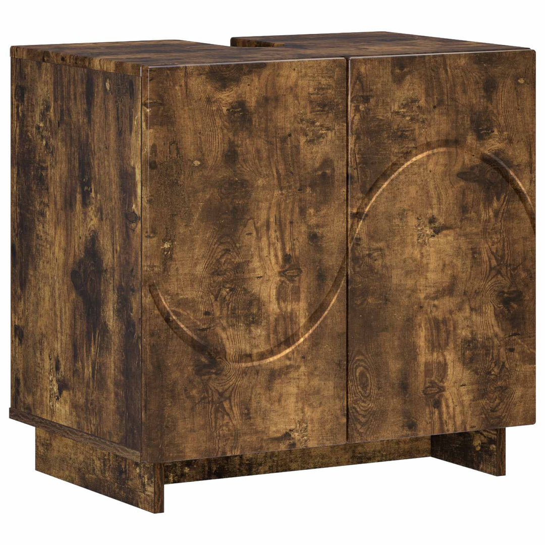 Badeværelsesskab Røget eg 60 x 41 x 58 cm Konstrueret træ