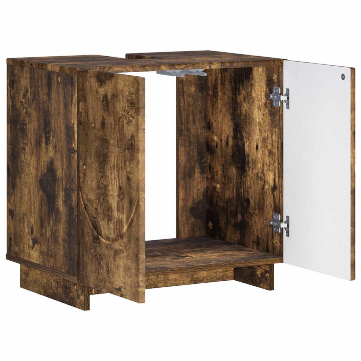 Badeværelsesskab Røget eg 60 x 41 x 58 cm Konstrueret træ