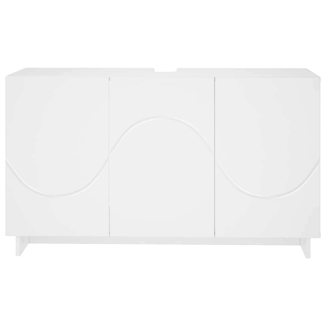 Badeværelsesskab Hvid 101 x 41 x 58 cm Konstrueret træ