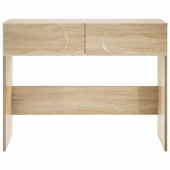 Konsolbord Sonoma-eg 96,5 x 38 x 75 cm Konstrueret træ