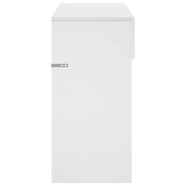 Konsolbord Hvid højglans 96,5 x 38 x 75 cm Konstrueret træ