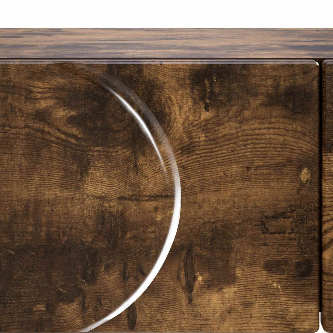 Konsolbord Røget eg 96,5 x 38 x 75 cm Konstrueret træ