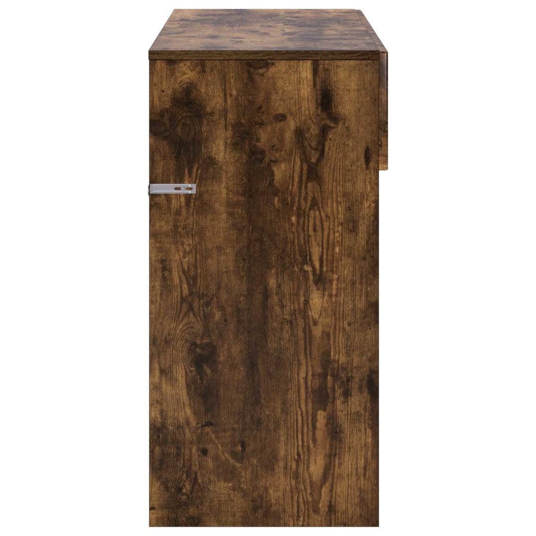 Konsolbord Røget eg 96,5 x 38 x 75 cm Konstrueret træ