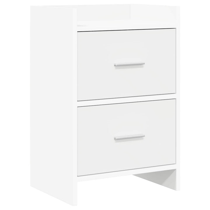 Sengeborde Hvid 40 x 30 x 60 cm Konstrueret træ