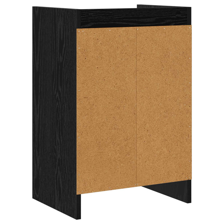 Sengeborde Sort eg 40 x 30 x 60 cm Konstrueret træ