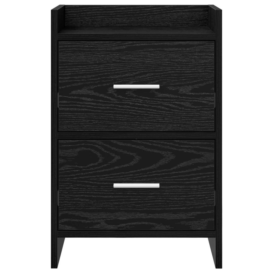 Sengeborde Sort eg 40 x 30 x 60 cm Konstrueret træ