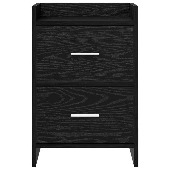 Sengeborde Sort eg 40 x 30 x 60 cm Konstrueret træ