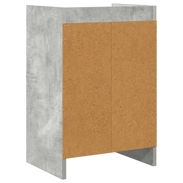 Sengeborde Betongrå 40 x 30 x 60 cm Konstrueret træ