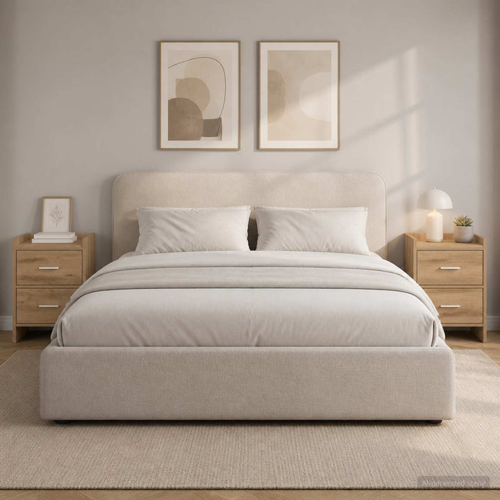 Sengeborde 2 stk. Artisan-eg 40 x 30 x 60 cm Konstrueret træ